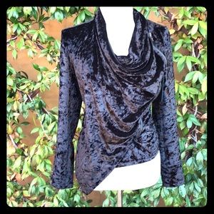 NWT Blank NYC Black Crushed Velvet Jacket